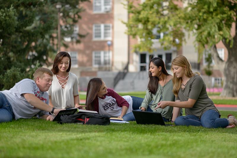 Students enjoying CSC weather